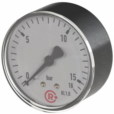 Manometru standard, atac axial, carcasa plastic, 0 - 25 bar, Ø50, G 1/4&QUOT;