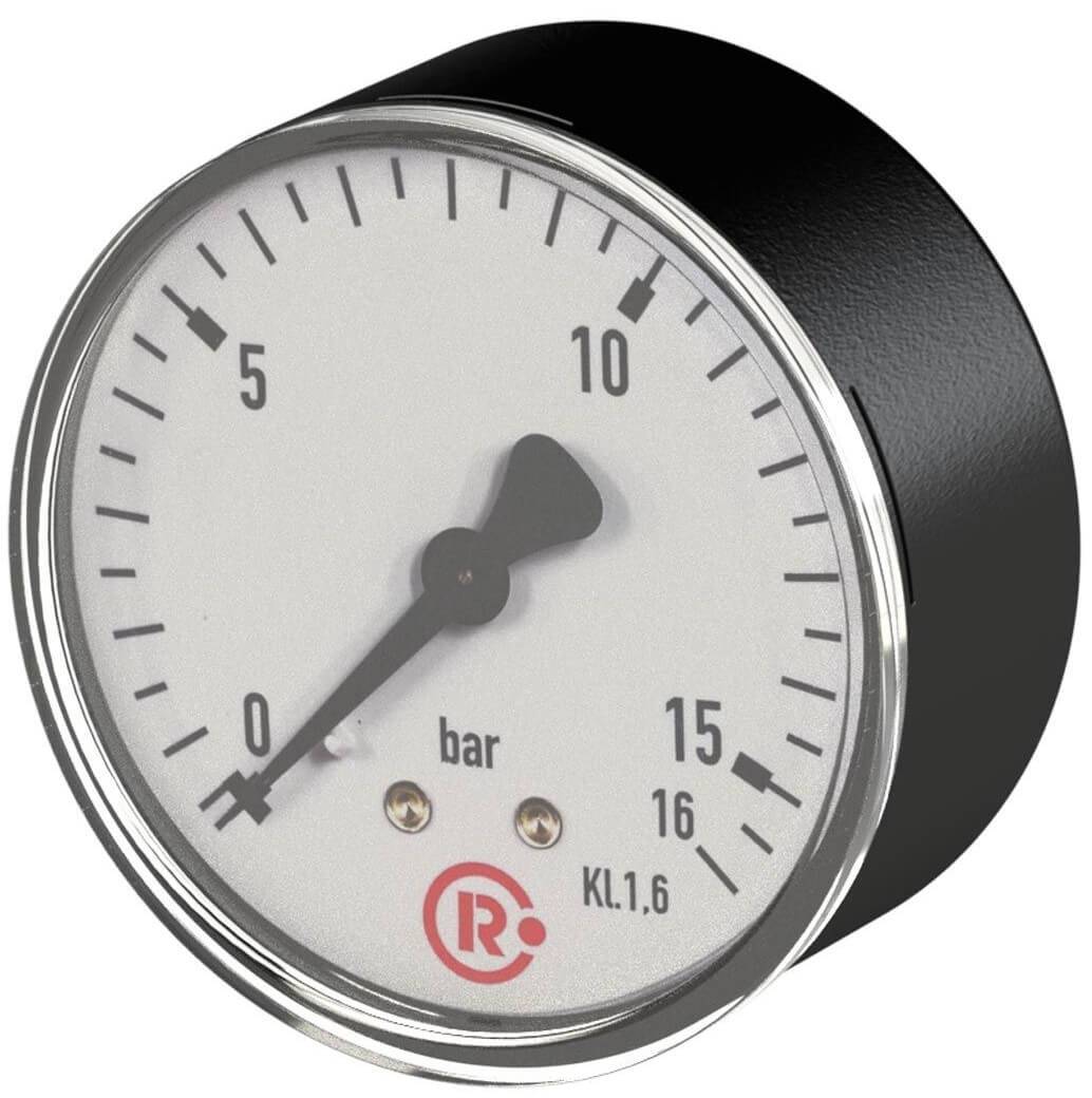 Manometru standard, atac axial, Ø 40, 50, 63