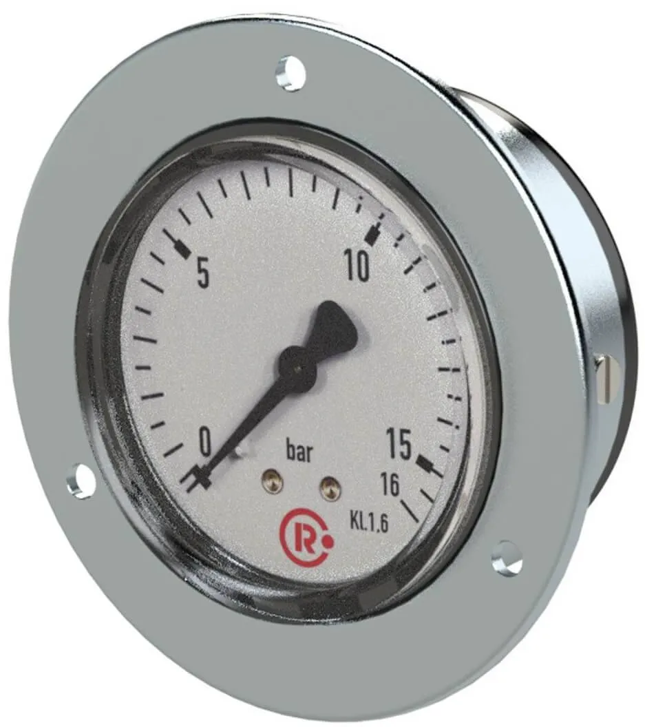 Manometru standard pentru panou, atac axial, Ø 40, 50, 63
