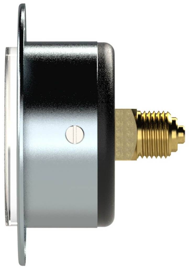 Manometru panou, atac axial, carcasa otel cromat,  0 - 10 bar, Ø50, G 1/4