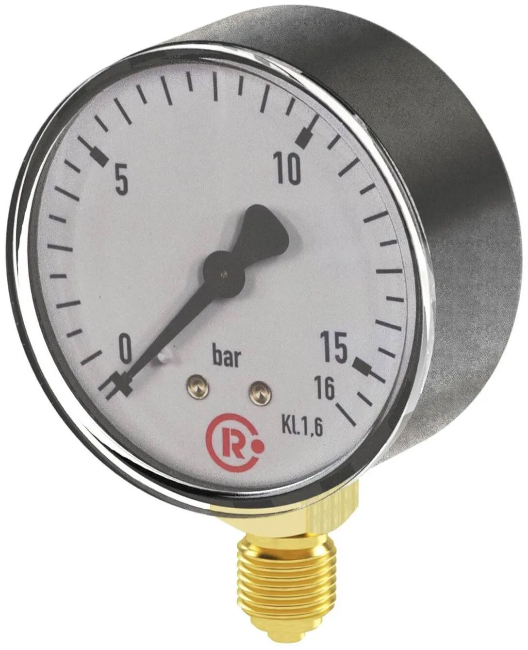 Manometru standard, atac radial, Ø 40, 50, 63