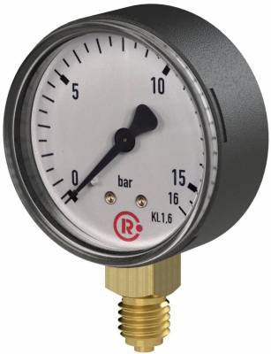 Manometru standard, atac radial, carcasa metalica, 0 - 4 bar, Ø63, G 1/4&QUOT;