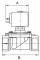 Electroventil 2/2, NC, actionare combinata, 24 V DC, G 3/8&QUOT;, 0 - 14 bar