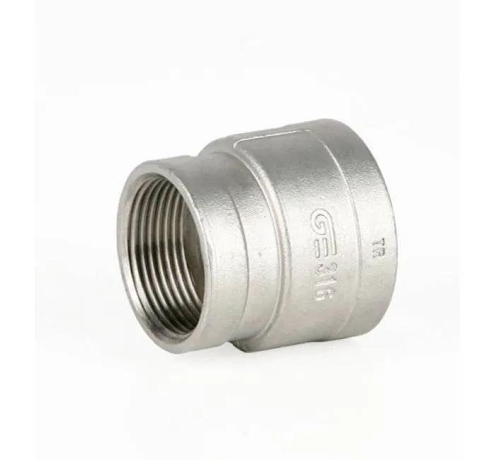 Mufa redusa, filete interioare NPT, inox AISI 316