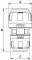 Push-on female union for pipe 25 mm - 20 mm, aluminium
