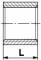 Mufa rotunda scurta G 1/8&QUOT;, inox AISI 316