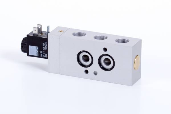 Distribuitor NAMUR 5/2 , monostabil - electric, G 3/8, NAMUR 1/4, arc combinat