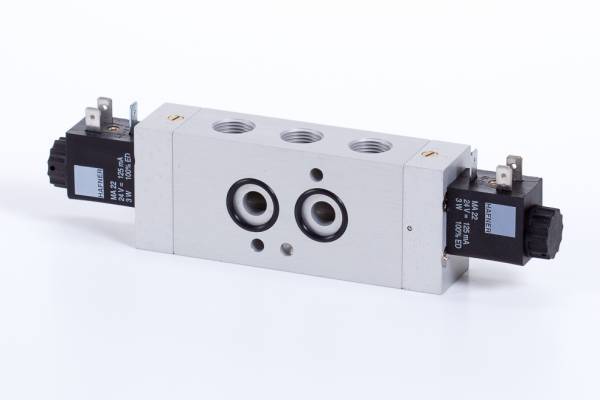 Distribuitor NAMUR 5/2 , bistabil - electric, G 3/8, NAMUR 1/4