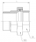 Niplu detasabil cu filete interior/exterior, etansare plana, din inox AISI 316