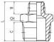 Niplu R 1&QUOT;-R 2&QUOT;, PN 25, alama nichelata
