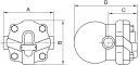 Oala condens cu filete interioare NPT 1/2&QUOT; (DN15), ΔP=4,5 bar max., PN 16