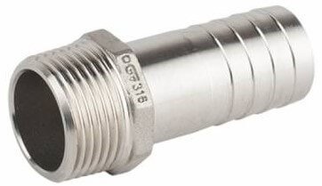 Adaptoare furtun cu filet exterior, din diferite tipuri de inox