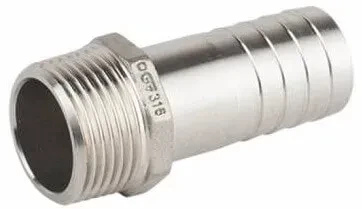 Adaptoare furtun cu filet exterior, din diferite tipuri de inox