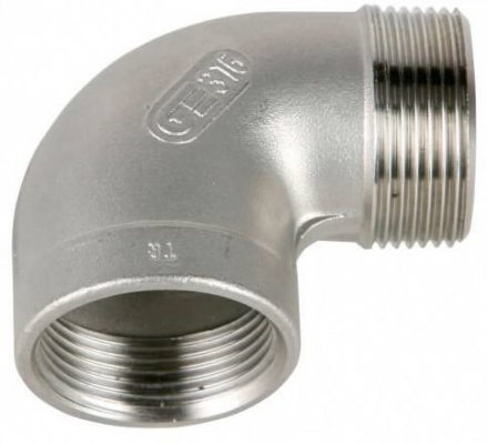 Cot 90° cu filet interior NPT 1&QUOT;-exterior NPT 1&QUOT;, inox AISI 316