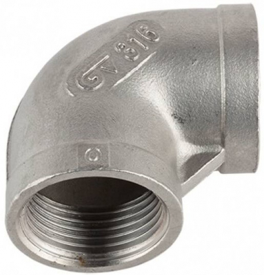Cot 90° cu filete interioare cu filete interioare Rp 1/2&QUOT;, inox AISI 316