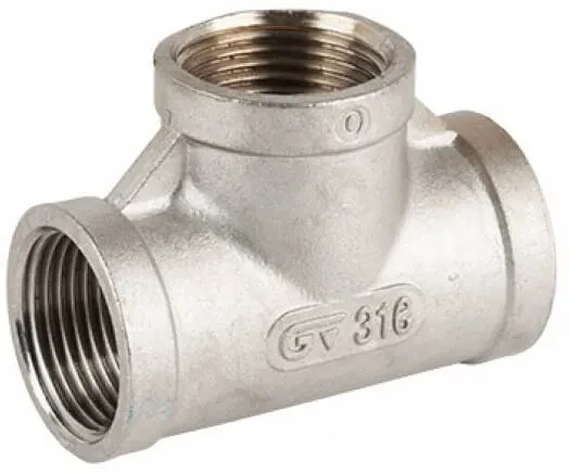 Conectori T cu filete interioare, din difertie tipuri de inox