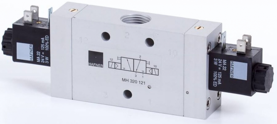 Distribuitor 3/2 electric, bistabil - INOX