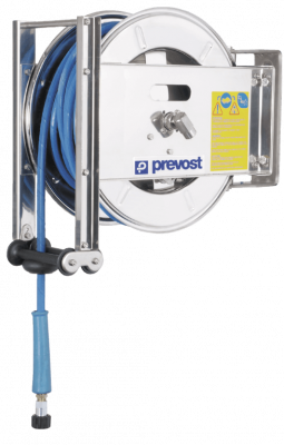 Derulator furtun apa - INOX - presiune ridicata