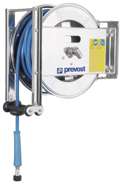 Derulator furtun apa - INOX - presiune ridicata