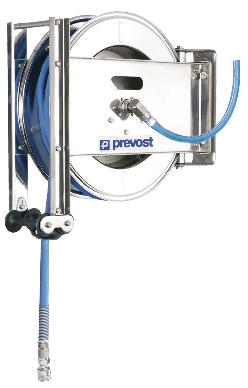 Derulator furtun - furtun termoplastic cu insertie - produse alimentare - INOX 304