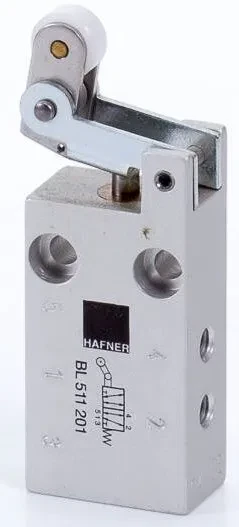 Distribuitor BL 5/2 - actionare mecanica, cu rola indexoare