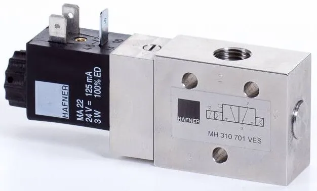 Distribuitor 3/2 electric, monostabil - INOX