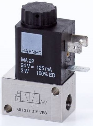 Distribuitor 3/2 electric, actionare directa - INOX