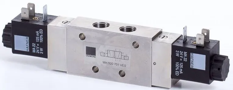 Distribuitor 5/2 electric, bistabil - INOX