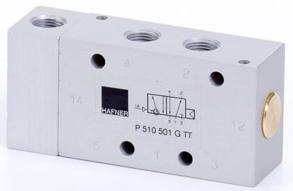 Distribuitor 5/2 actionare pneumatica - temperaturi scazute