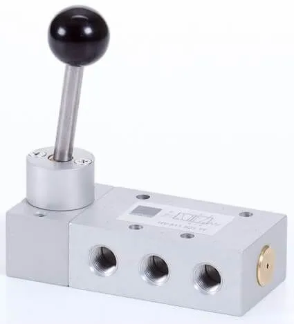 Distribuitor 5/2 cu maneta, actionare manuala - temperaturi scazute