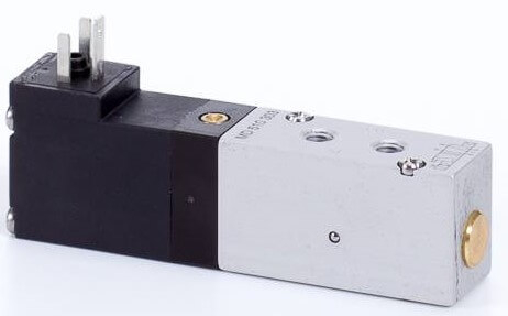 Distribuitor 5/2 electric, monostabil, montaj pe placa, tip MD, porturi distribuitor