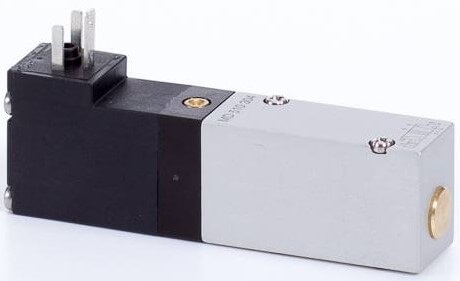 Distribuitor 5/2 electric, monostabil, montaj pe placa, tip MD, porturi placa