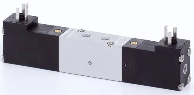 Distribuitor 5/2 electric, bistabil, montaj placa, tip MD, porturi distribuitor