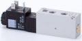 Distribuitor 5/2 electric, monostabil, montaj pe placa, tip MH, porturi distribuitor
