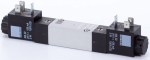 Distribuitor 5/3 electric, montaj pe placa, centru inchis, porturi placa, tip MH