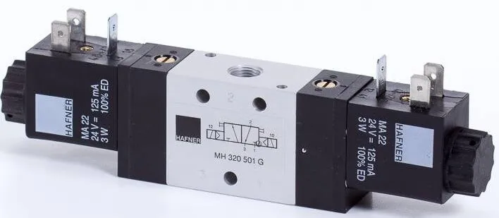 Distribuitor 3/2 electric, bistabil, montaj linie/placa