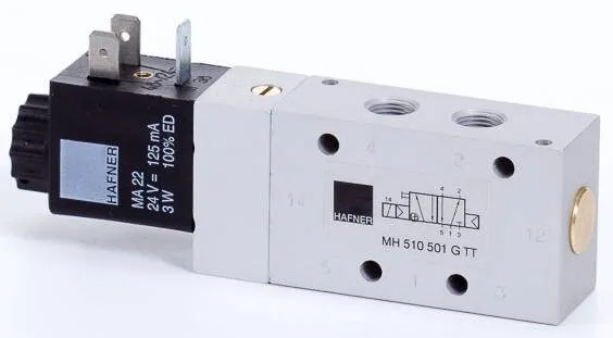Distribuitor 5/2 electric, monostabil - temperaturi scazute