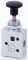 Distribuitor 3/2 cu buton incorporat - montaj in panou