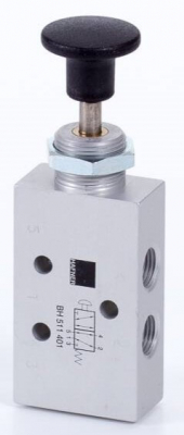 Distribuitor 5/2 cu buton incorporat - montaj in panou