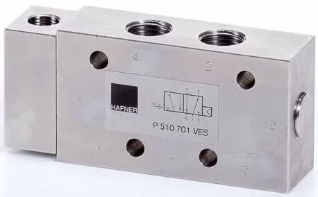 Distribuitor 5/2 pneumatic, monostabil - INOX
