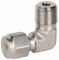 Fiting L cu filet exterior, din diferite tipuri de inox