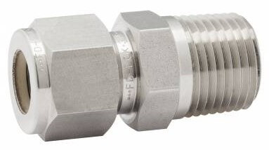 Fiting drept cu filet exterior NPT 3/8&QUOT;, tub Ø10mm, 414bar, AISI 316