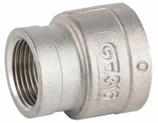 Mufa rotunda redusa, din inox AISI 316