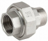 Niplu detasabil cu filete interior/exterior, etansare plana, din inox AISI 316