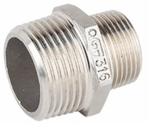 Niplu  R 1 1/2&QUOT; - R 3/4&QUOT;, inox AISI 316