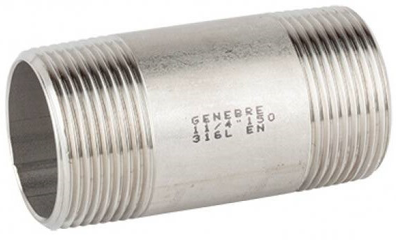 Nipluri teava de diferite lungimi, din diferite tipuri de inox