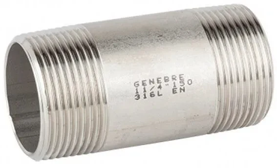 Nipluri teava de diferite lungimi, din diferite tipuri de inox