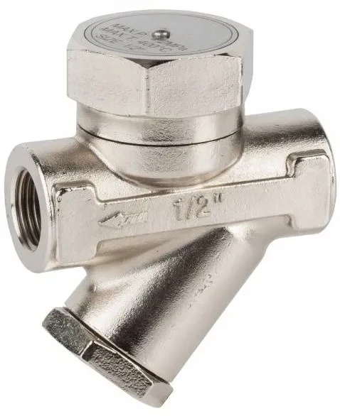 Oala condens termodinamica cu filtru, filete interioare, din inox, PN 63