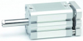 Cilindru compact dubla actiune magnetic anti-rotatie cu tija bilaterala, tija filet exterior, ISO 21287