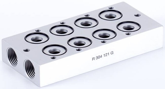 Pozitie individuala, sistem modular placi - distribuitoare 3/2